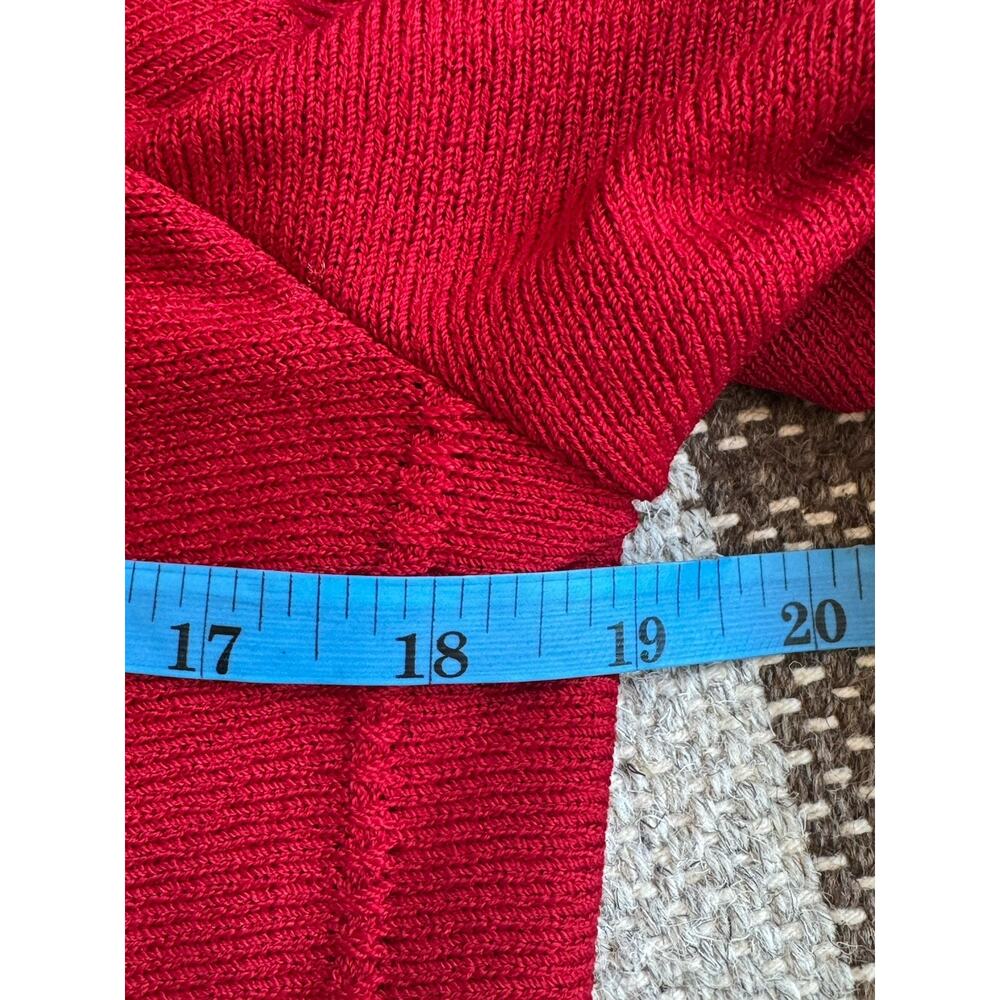 St John Marie Gray Red Jacket Bell Sleeve 10 Zip Large Crop Blazer Wool Vintage - Picture 6 of 10